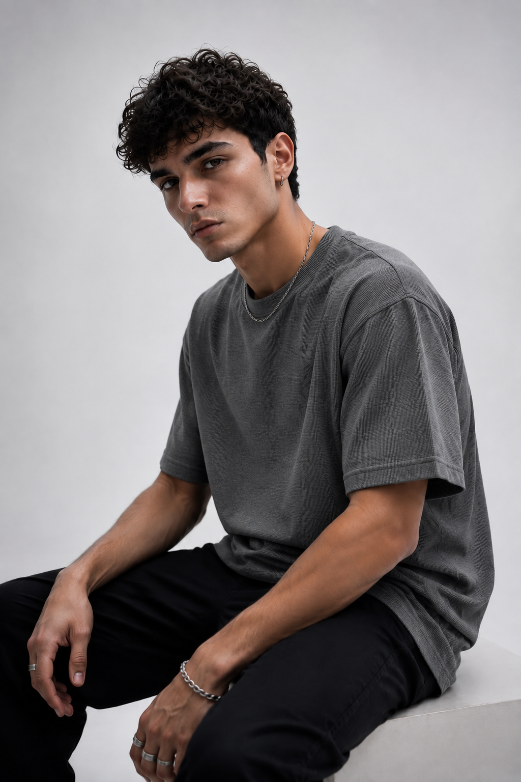 Camiseta VOLKEN TEXTURA™ — Malha Texturizada Masculina